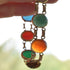 14k Yellow Gold Gemstone Scarab Bracelet - WRE